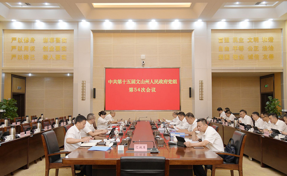 州政府党组会议、常务会议强